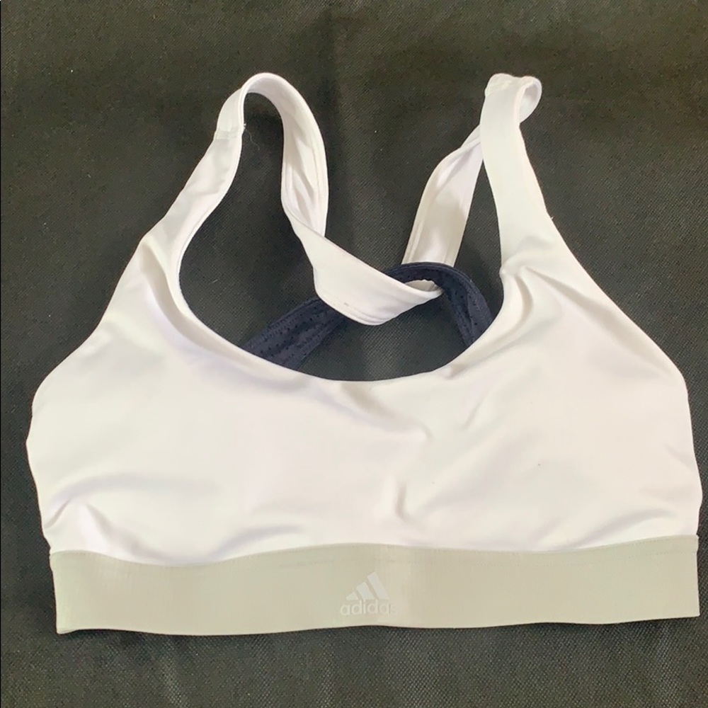 ADIDAS SPORTS BRA WHITE SMALL